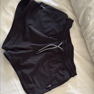 Athleta Black Performance Shorts Lightweight Elastic Waist